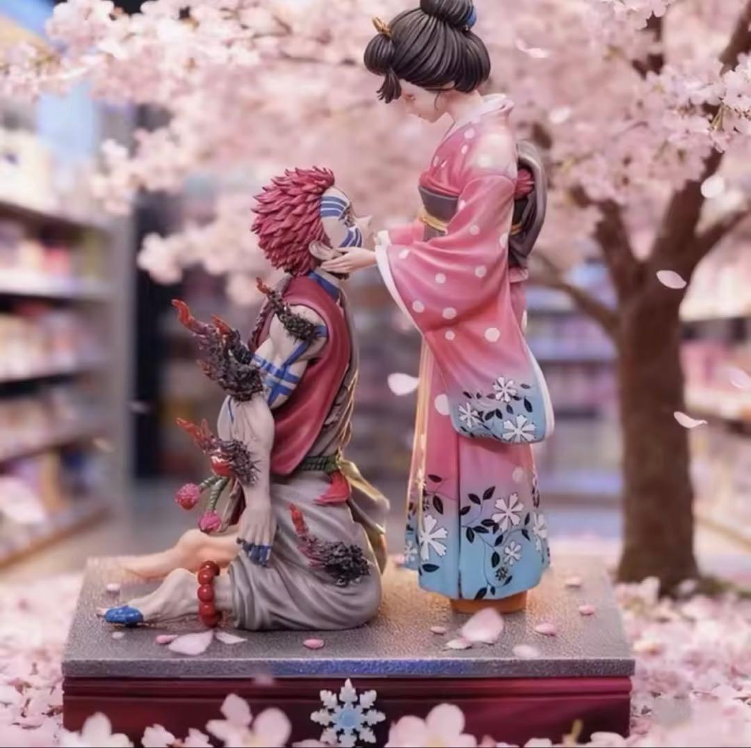 鬼滅の刃 上弦の鬼　猗窩座 恋雪 フィギュア ガレージキット