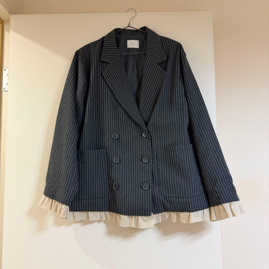 loin nuit /フリルレイヤードデザインジャケット