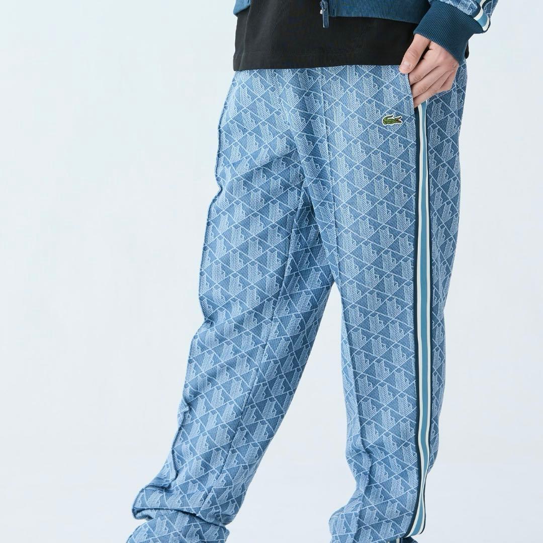 新品未使用　Lacoste サイドテーピングモノグラムジャカードトラックパンツ