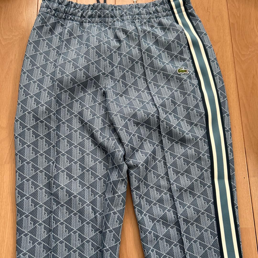 新品未使用　Lacoste サイドテーピングモノグラムジャカードトラックパンツ