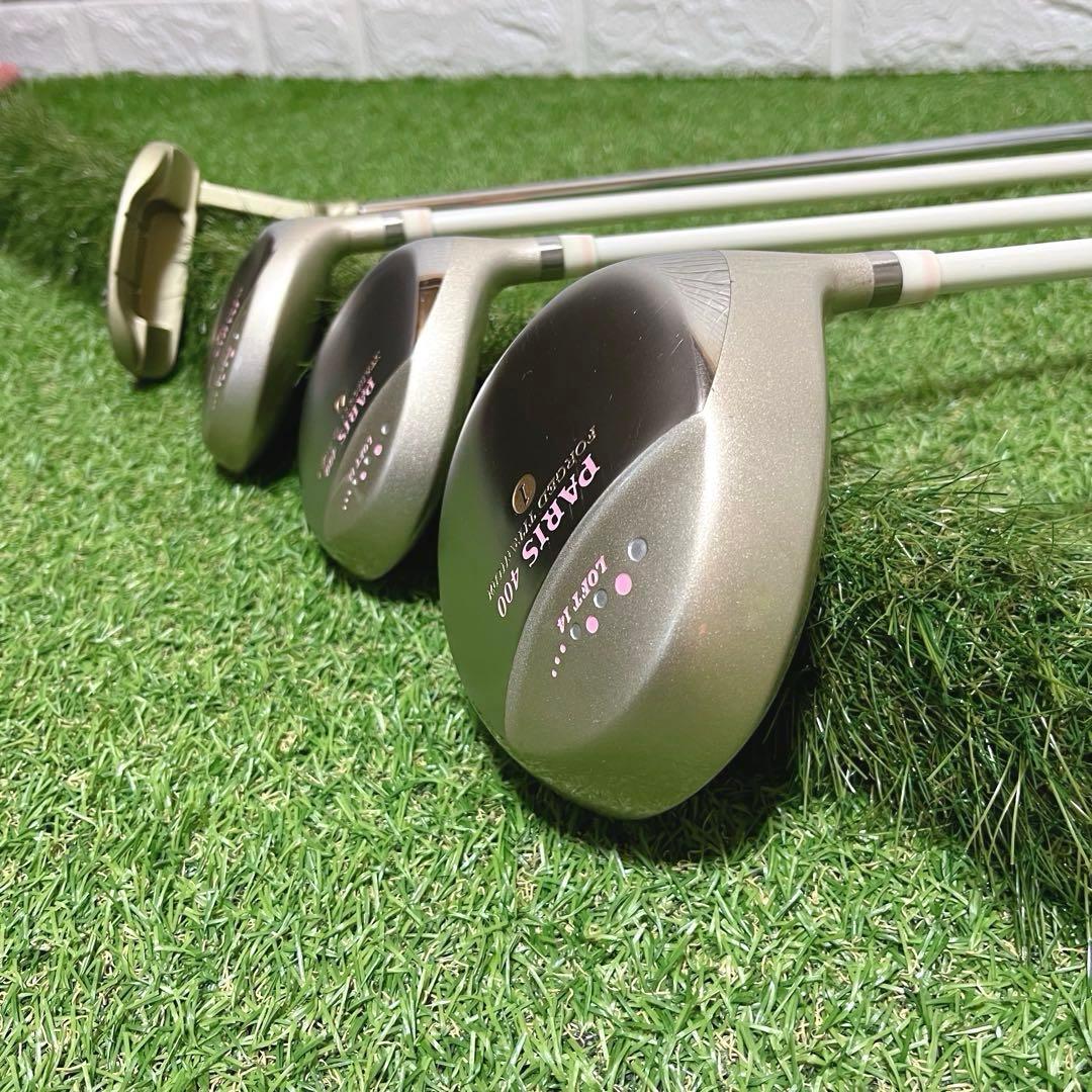 PARIS 初心者に優しいセット かわいい レディースゴルフクラブ8本セット