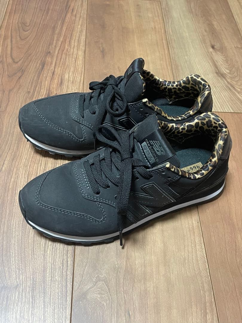 new balance 996 スニーカー black 23.0 レオパード