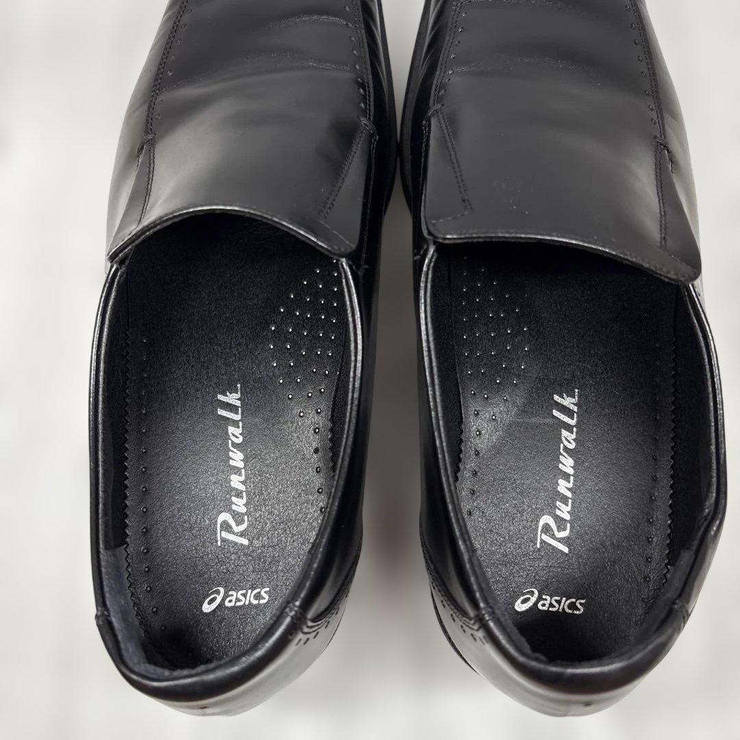 アシックス ランウォーク WR321J スリッポン スワールトゥ 黒 25.5