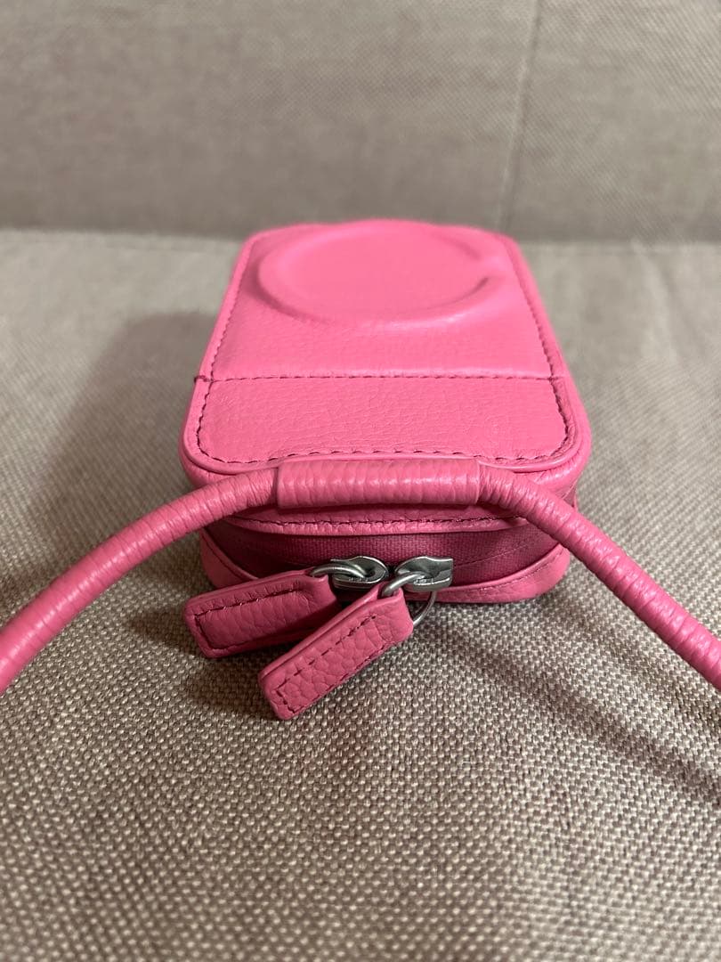 objcts.io ストラップ一体型マイクロバッグ ピンク