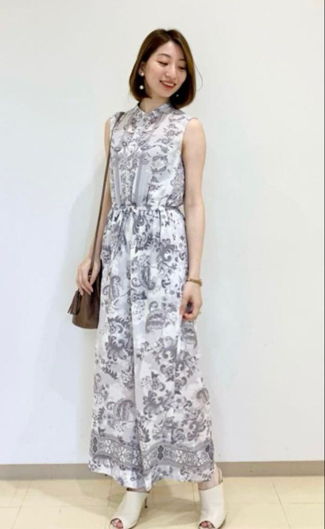 【グレースコンチネンタル】定価4,6万 オーナメントプリント サロペット