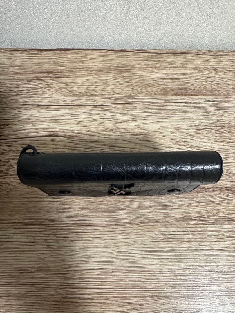 【希少 レア】SAINT LAURENT PARIS クロコダイル 財布 黒