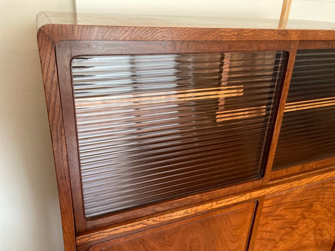 木組み　骨董　食器棚　タンス