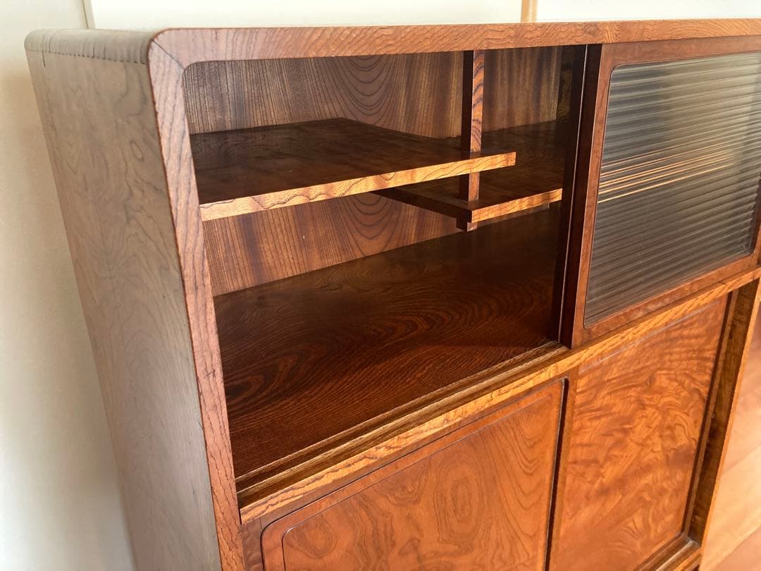 木組み　骨董　食器棚　タンス