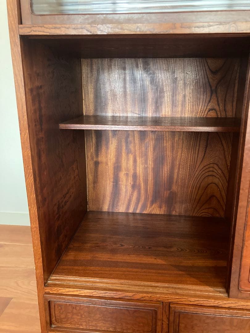 木組み　骨董　食器棚　タンス