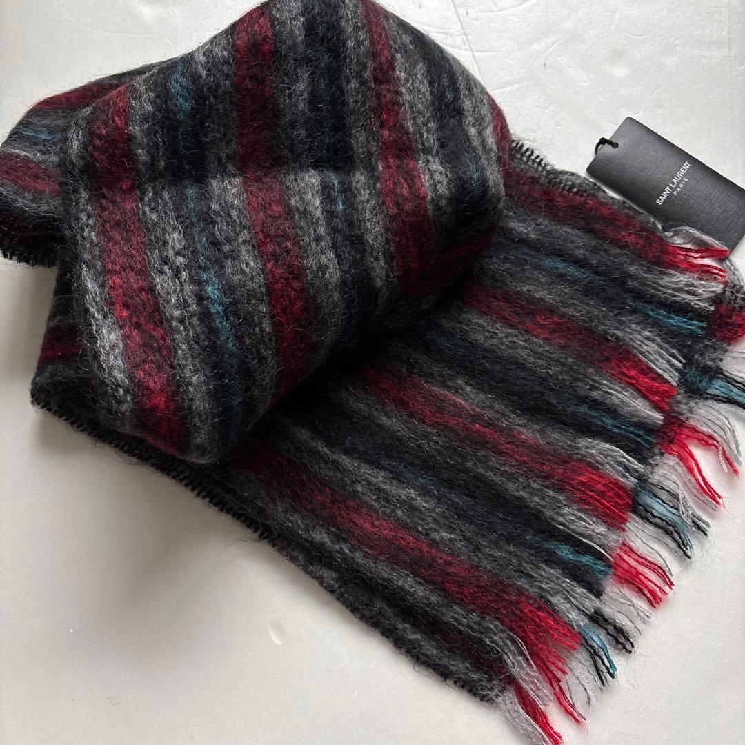 サンローラン　モヘアマフラー