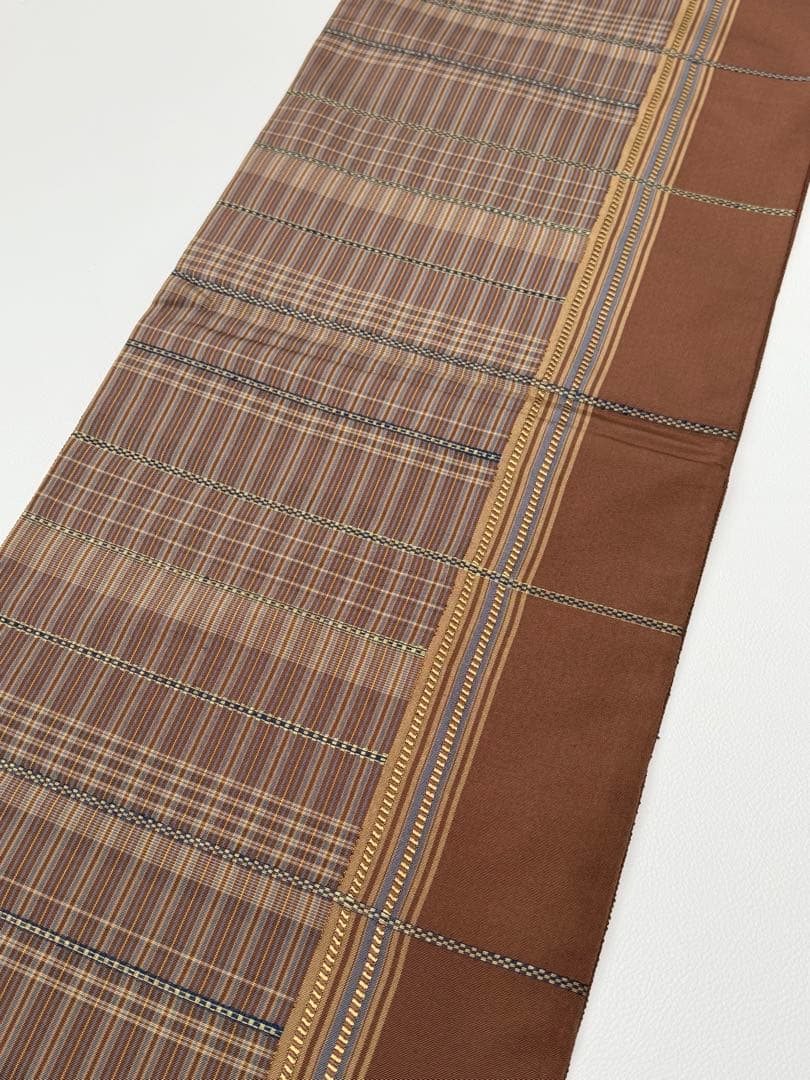 n*o様 伝統工芸士　曽根武勇　全通柄袋帯　落款　逸品　　一回のみ使用　芯入れ仕