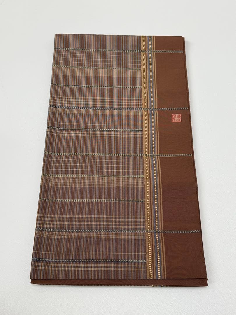 n*o様 伝統工芸士　曽根武勇　全通柄袋帯　落款　逸品　　一回のみ使用　芯入れ仕