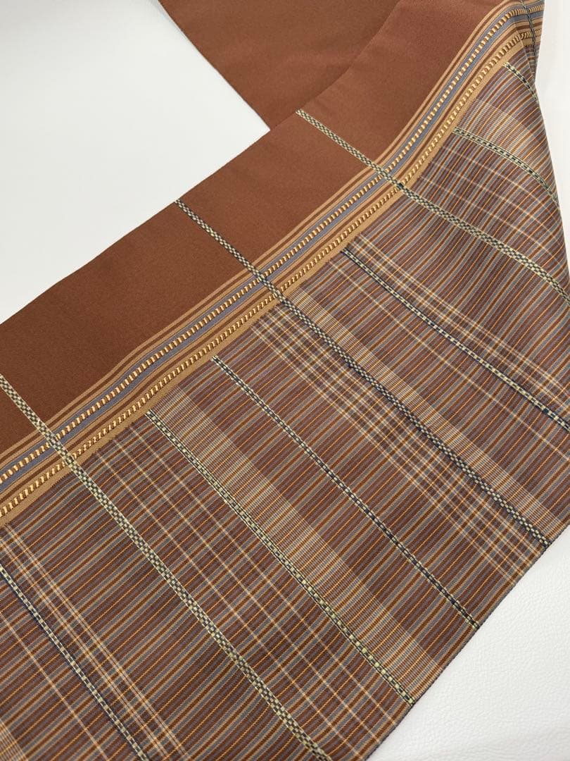 n*o様 伝統工芸士　曽根武勇　全通柄袋帯　落款　逸品　　一回のみ使用　芯入れ仕