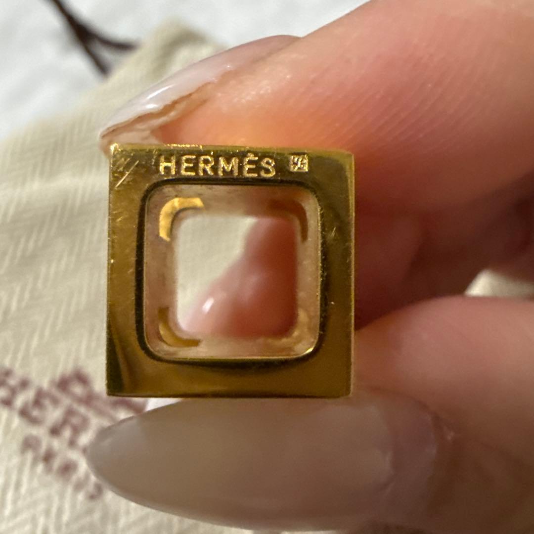 エルメス Hキューブ ペンダントトップ ピンク ゴールド 保存袋付