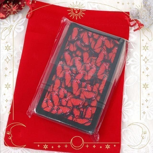 【正規品オラクルカード】おしゃれでクール✨赤と黒の個性カラー✨情熱と官能のデッキ
