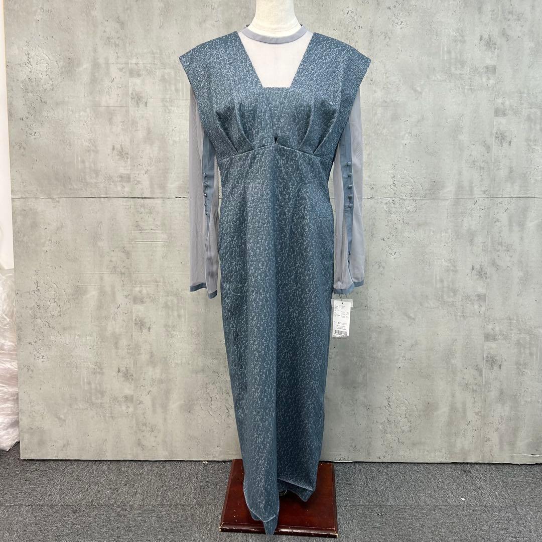 あい アンドレスド Vライン ジャガード ドレスANDRESD M