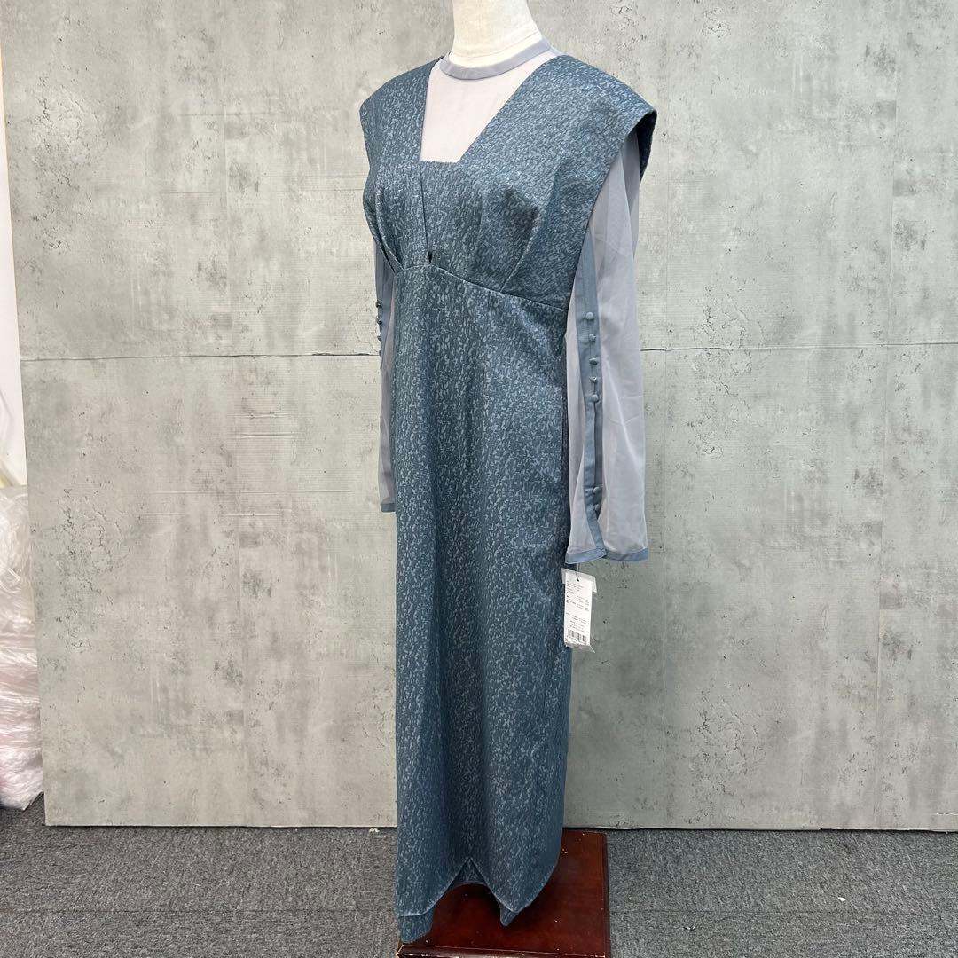 あい アンドレスド Vライン ジャガード ドレスANDRESD M