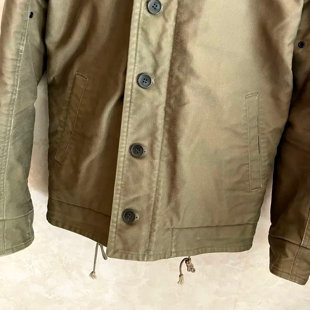 美品 古着 ワコマリア インナーボア N1デッキジャケット