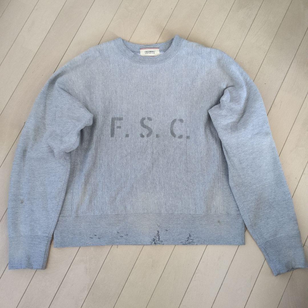 FREEMANS SPORTING CLUB 　スウェット　ダメージ加工