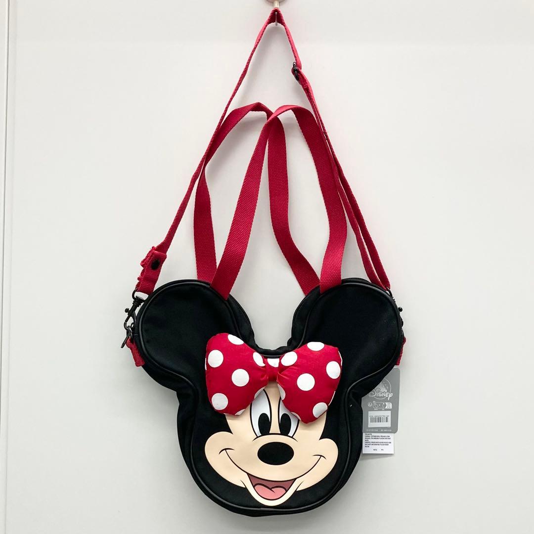 ミニー ビッグフェイス トートバッグ ショルダーバッグ ディズニー