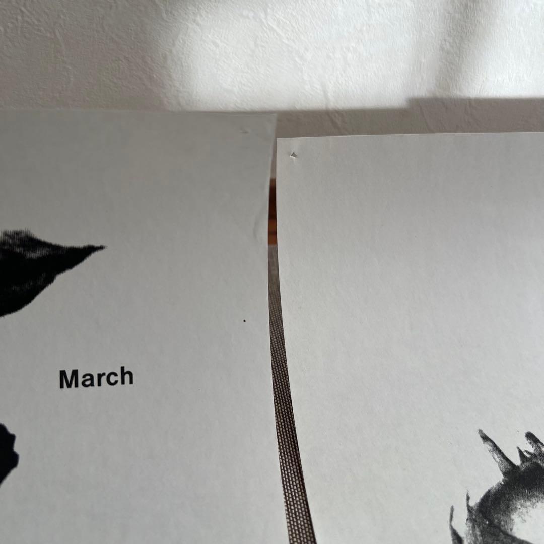 COMME des GARCONS 1989 カレンダー　印刷物