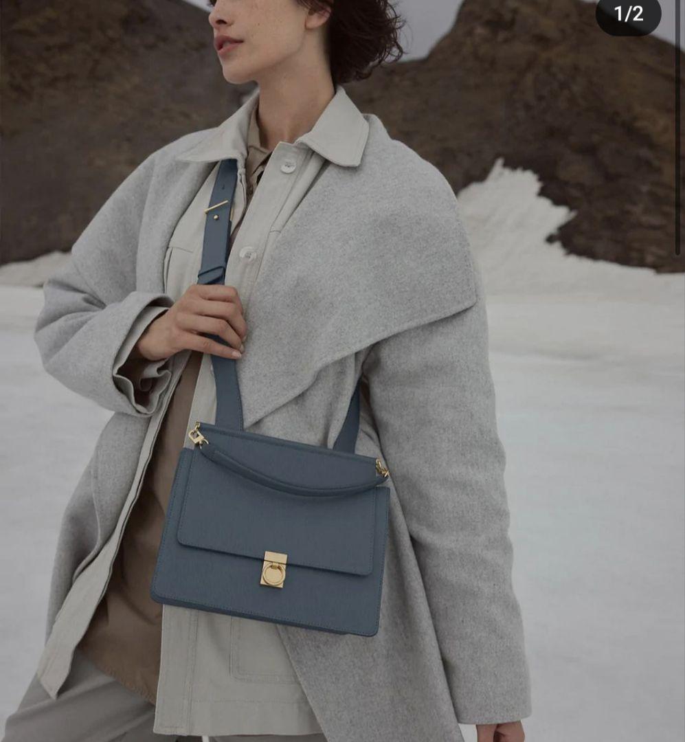 専用　POLÈNE NUMERO sept ショルダーバッグ ミッドナイトブルー