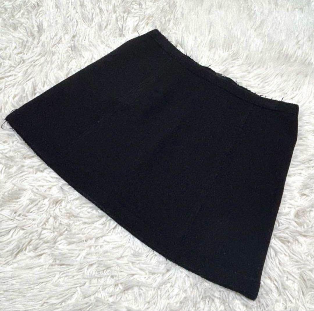 シャネル　スカート　size34(XS相当) ブラック系 ココマーク