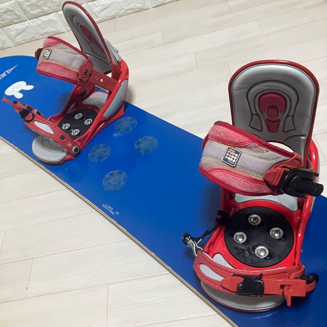 ケース付/elan エランスノーボードセット148cm FLUXバインM/L