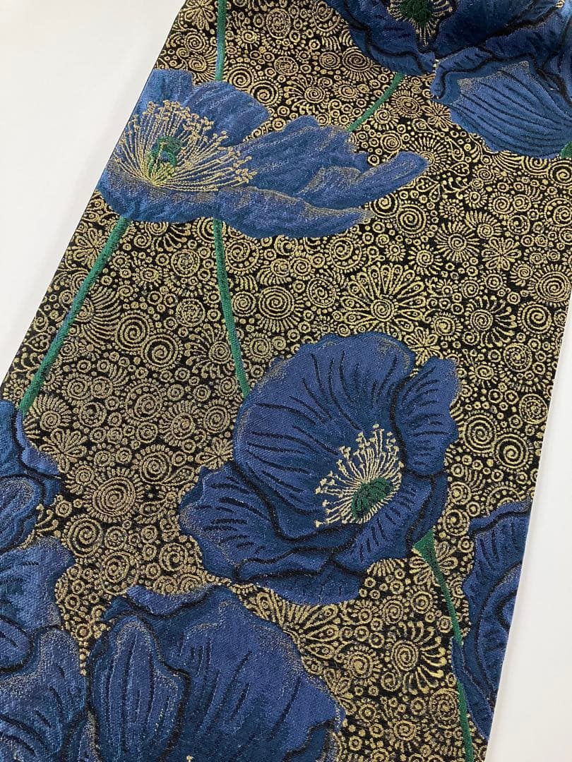 お仕立て上がり名古屋帯　新品未使用品　正絹　西陣織　No.354