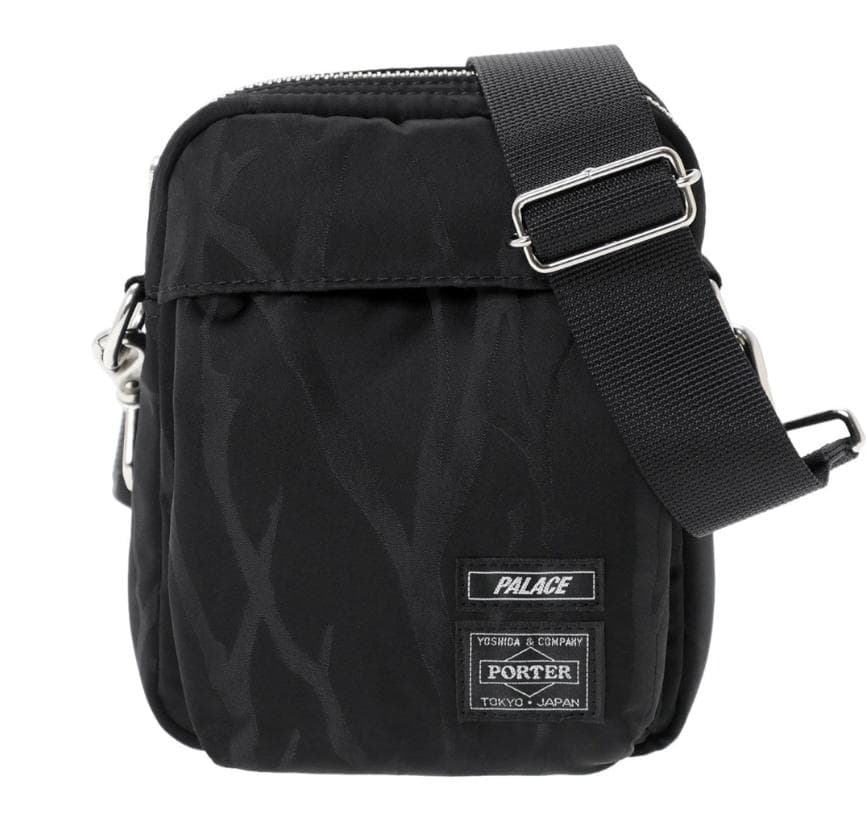 PALACE PORTER VERTICAL SHOULDER BAG 黒