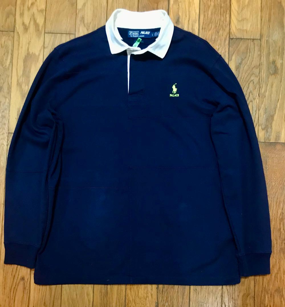 PALACE POLO RALPH LAUREN PIECED RUGBY 紺