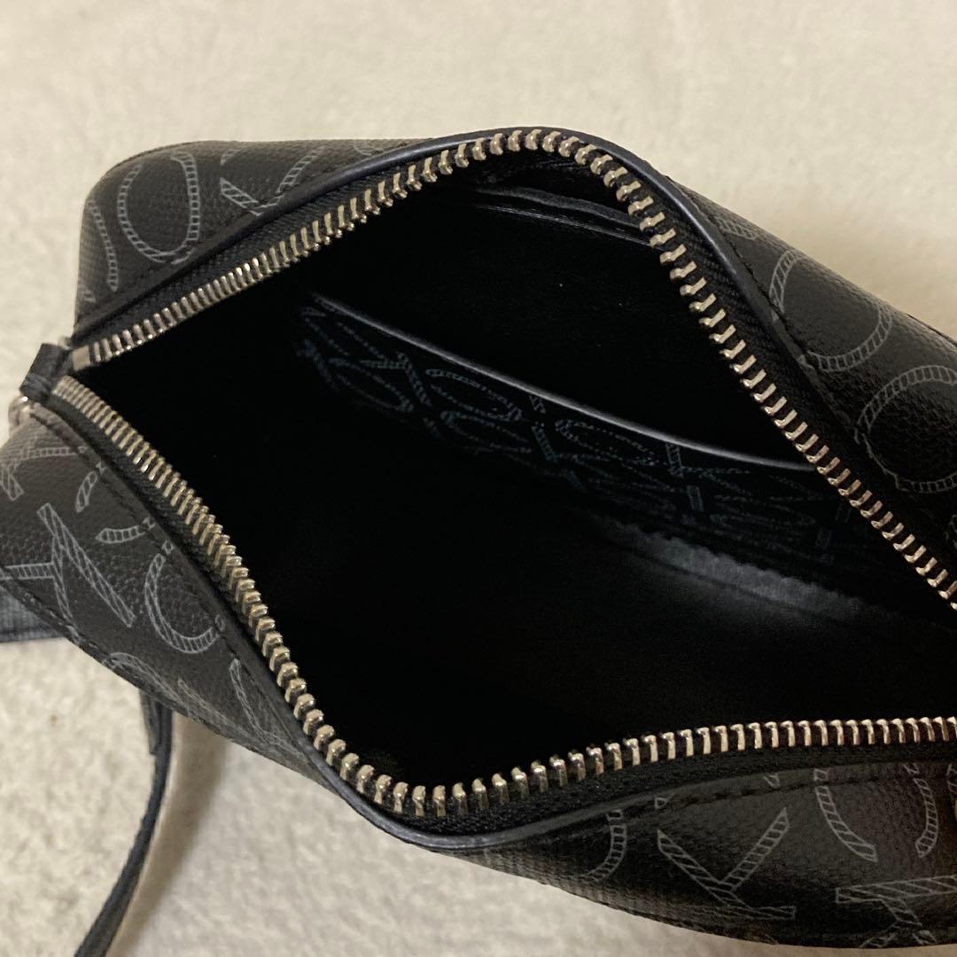 極美品 カルバンクライン ショルダーバッグ チェーン 総柄 ロゴ カメラバッグ