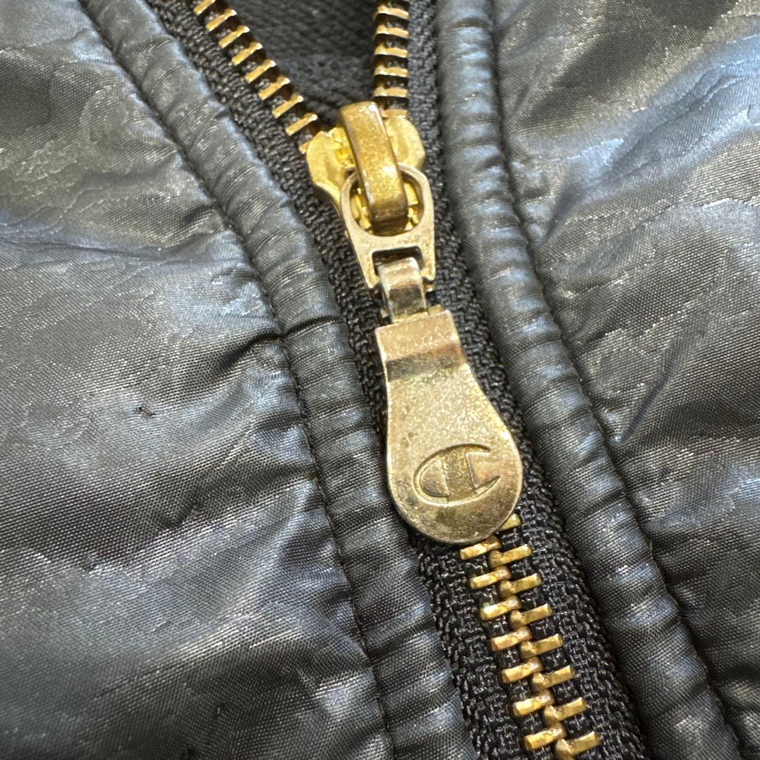 【希少サイズ】チャンピオン 魔裟斗ジャージセットアップ 黒×金 刺繍　フーディー