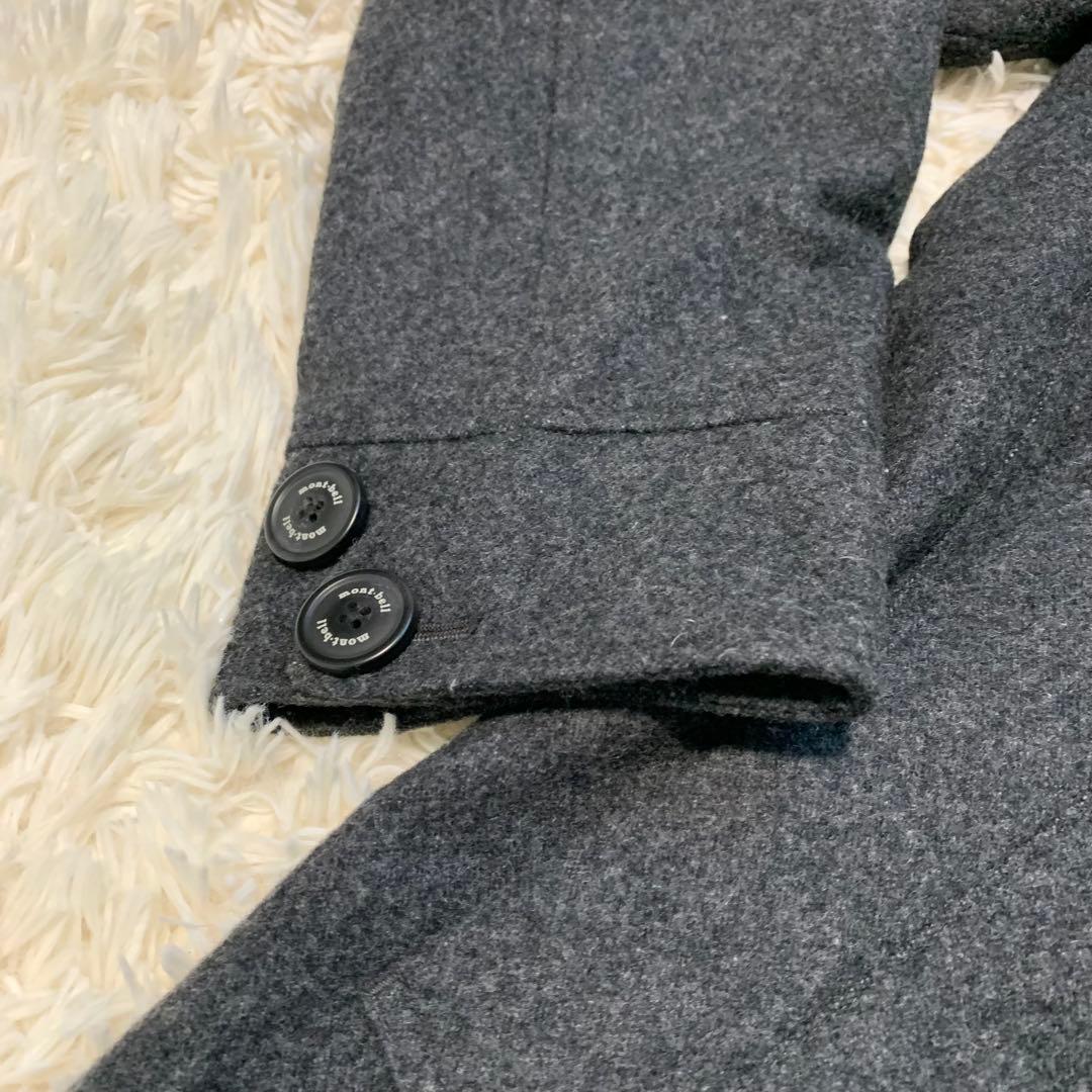 【極美品】mont-bell モンベル　ウールトラベルコート　グレー