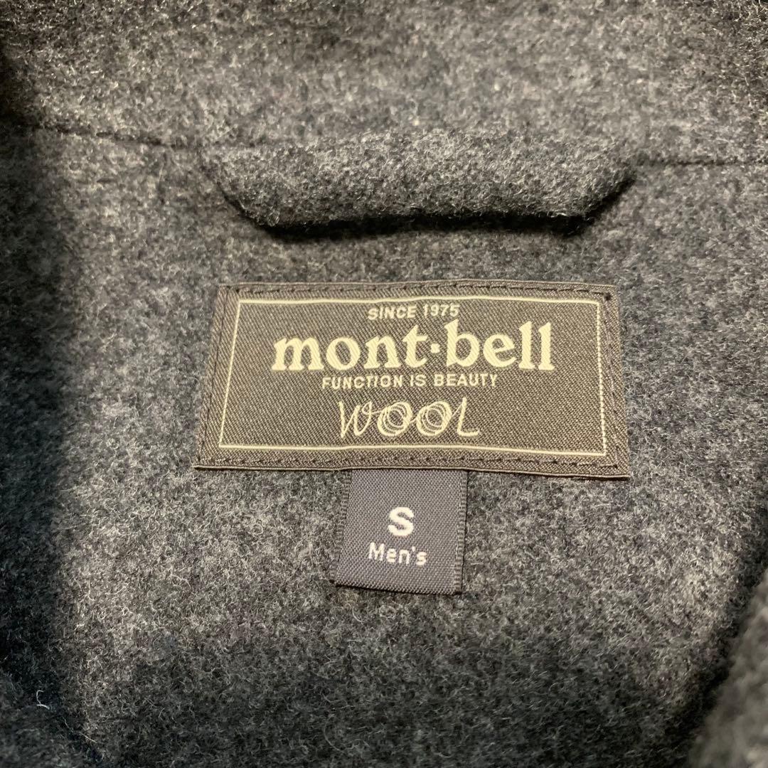 【極美品】mont-bell モンベル　ウールトラベルコート　グレー