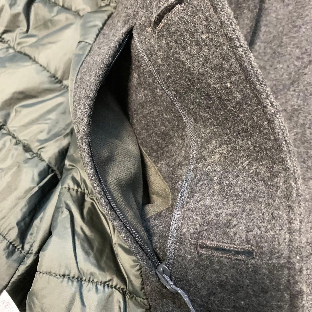 【極美品】mont-bell モンベル　ウールトラベルコート　グレー