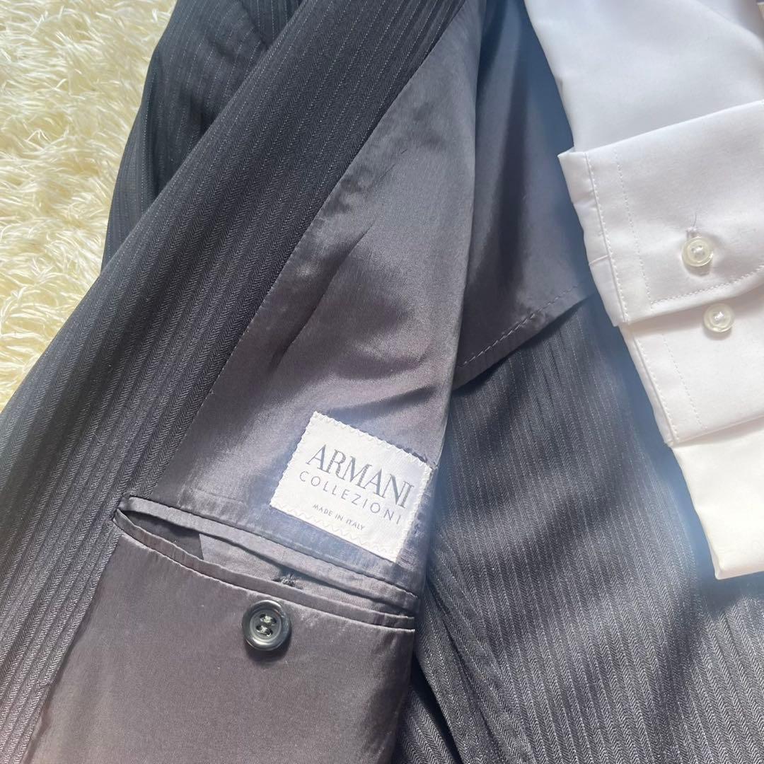 XXL! アルマーニ ARMANI COLLEZIONI スーツ 濃紺 52