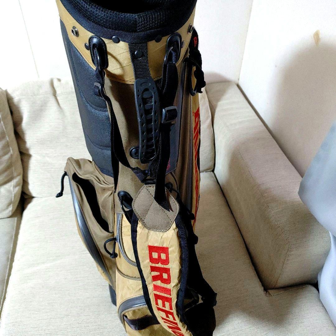 ブリーフィングキャディバッグCR-4★9.5型★コヨーテ希少カラー★3点ベルト付