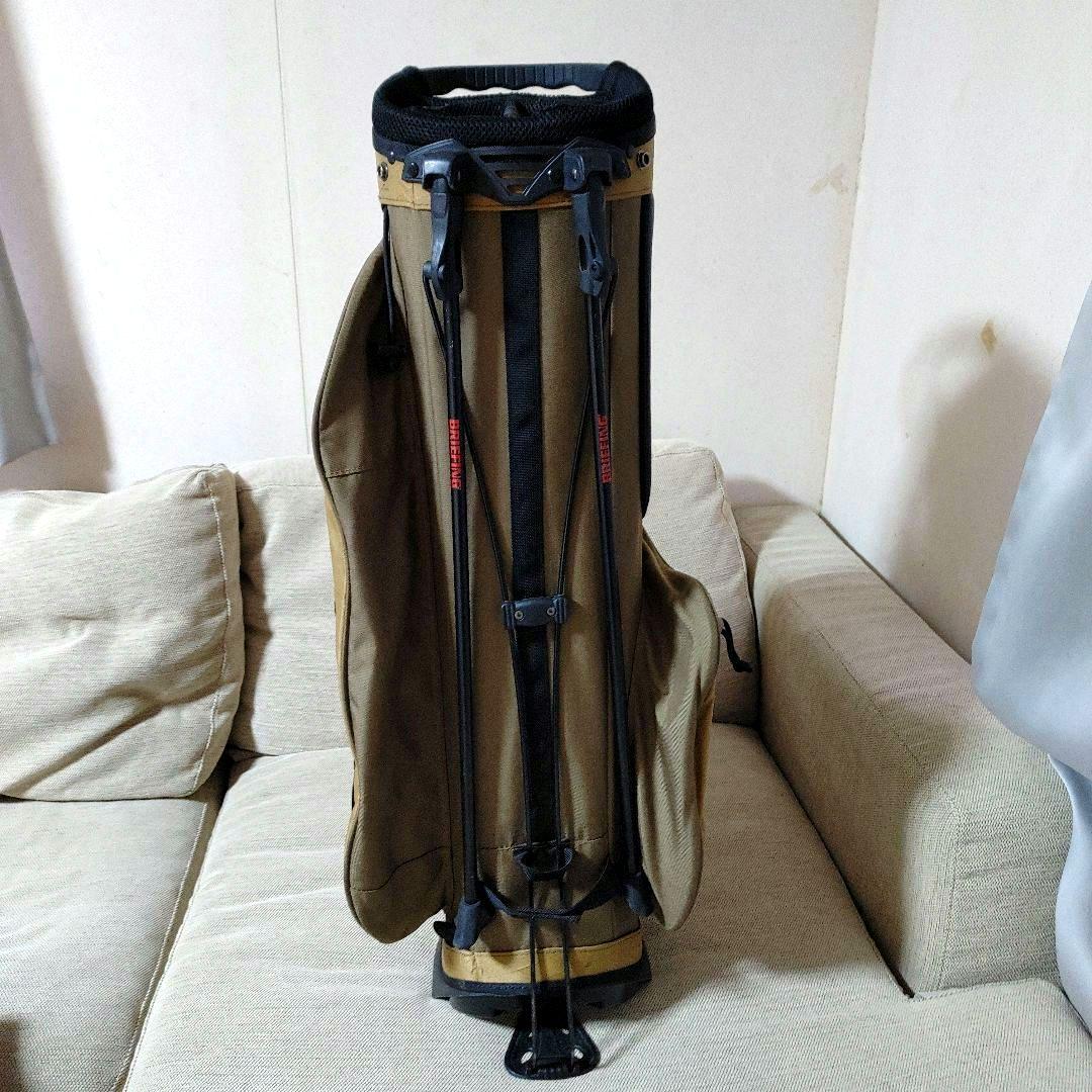 ブリーフィングキャディバッグCR-4★9.5型★コヨーテ希少カラー★3点ベルト付