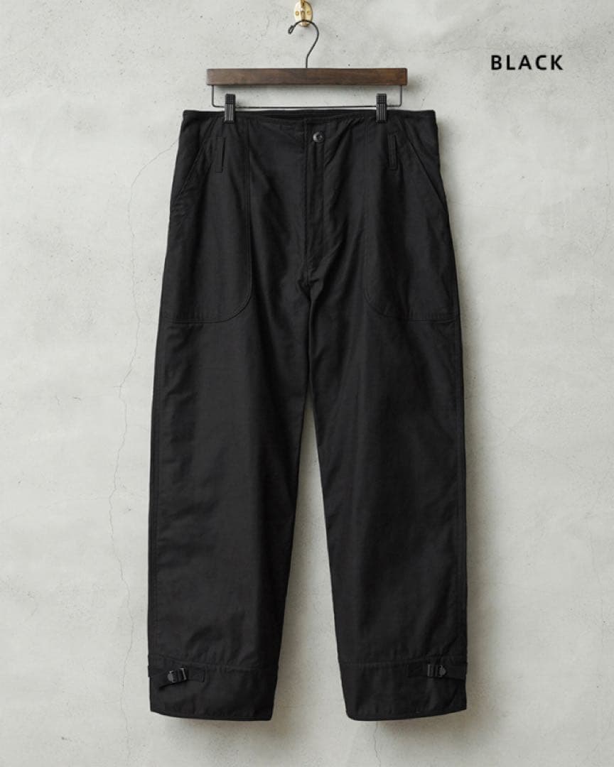 新品【WAIPER.inc】米軍 A-2 デッキパンツ WP124 ブラック