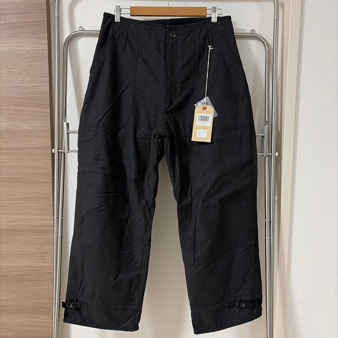 新品【WAIPER.inc】米軍 A-2 デッキパンツ WP124 ブラック