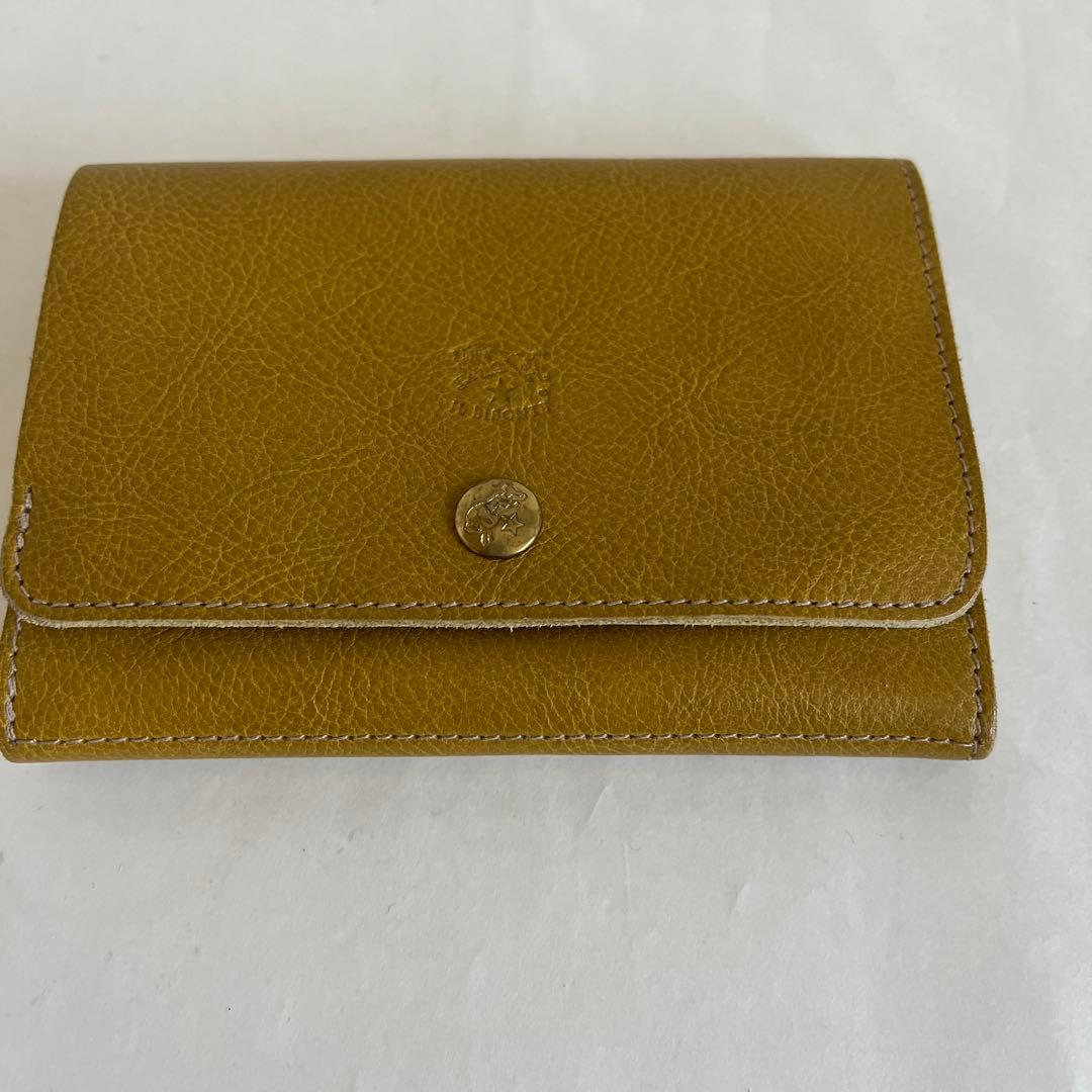 美品イルビゾンテ ウォレット 財布 限定カラーカリー オリーブ ドラ
