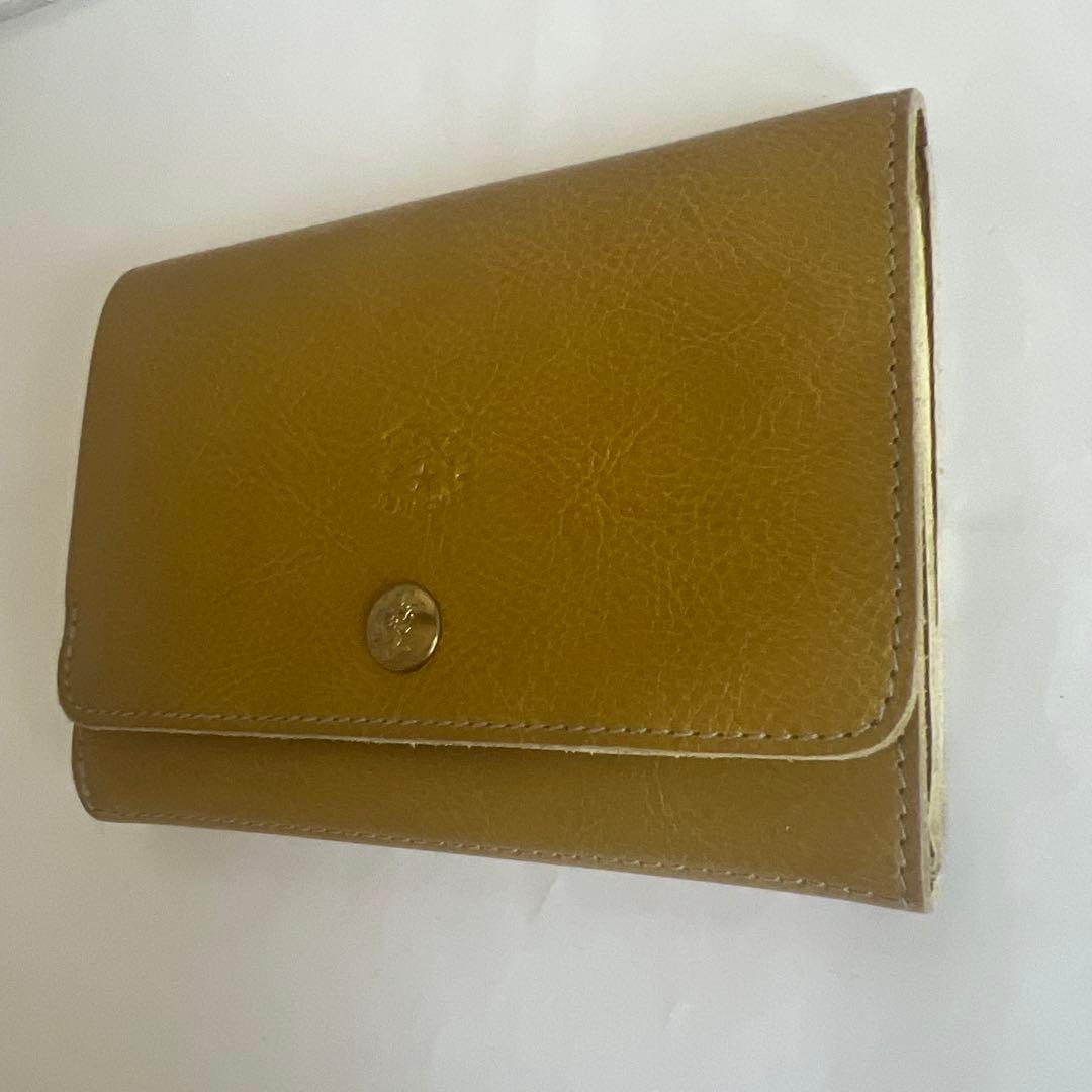 美品イルビゾンテ ウォレット 財布 限定カラーカリー オリーブ ドラ