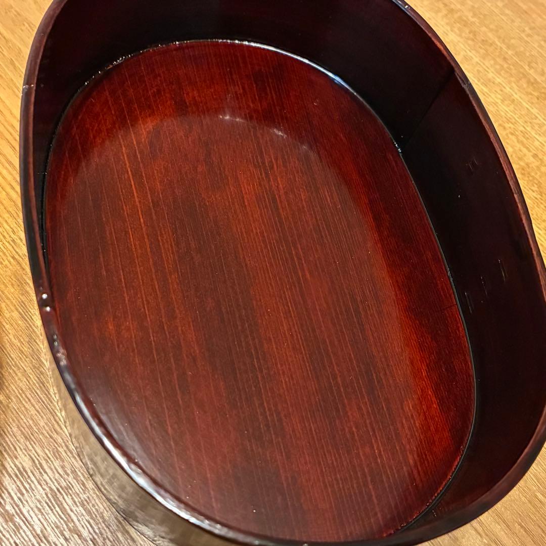 大人気⭐︎【新品】井川メンパ 望月 栄一作 静岡県指定郷土工芸品 楕円形 小判型