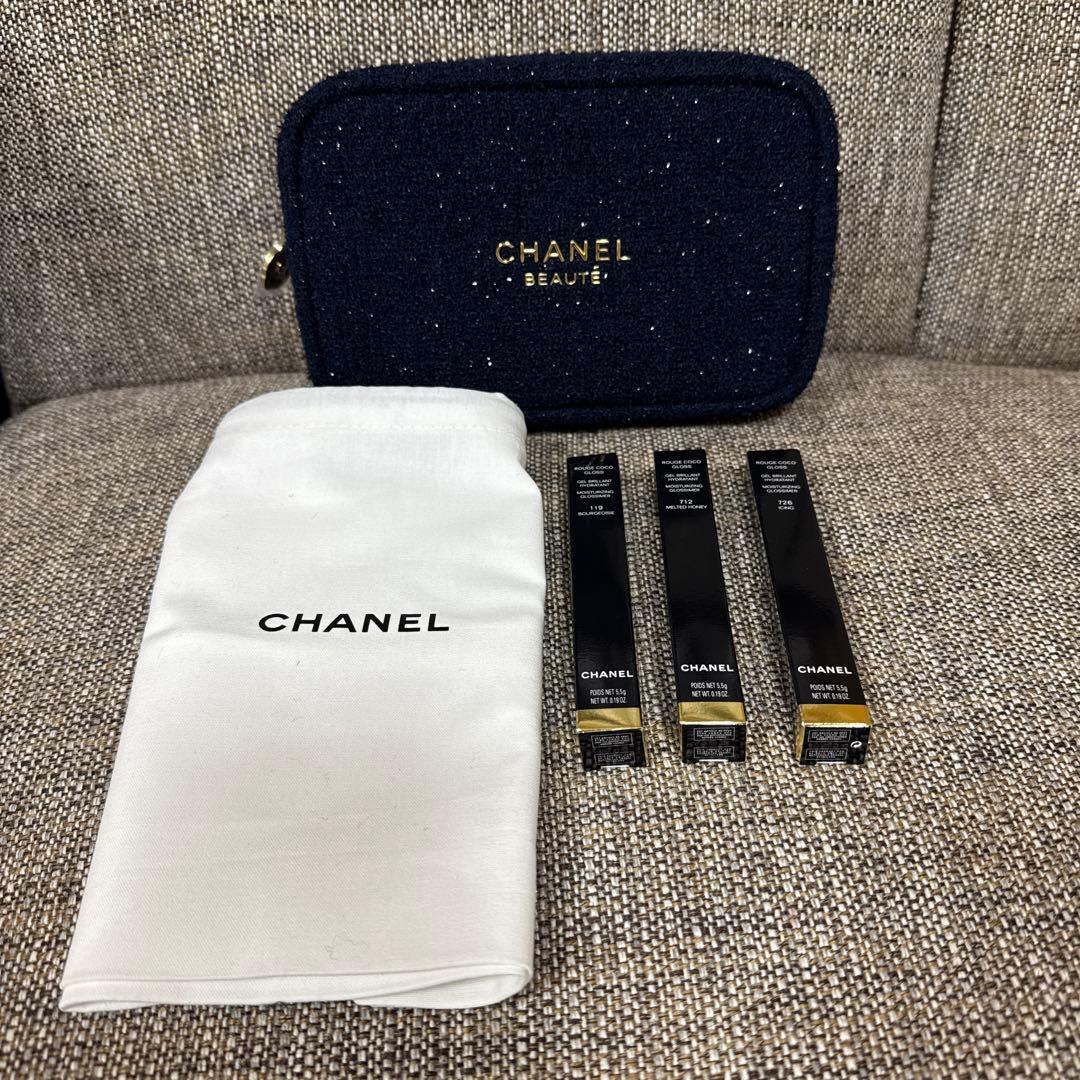 シャネルルージュ ココグロストリオ セット