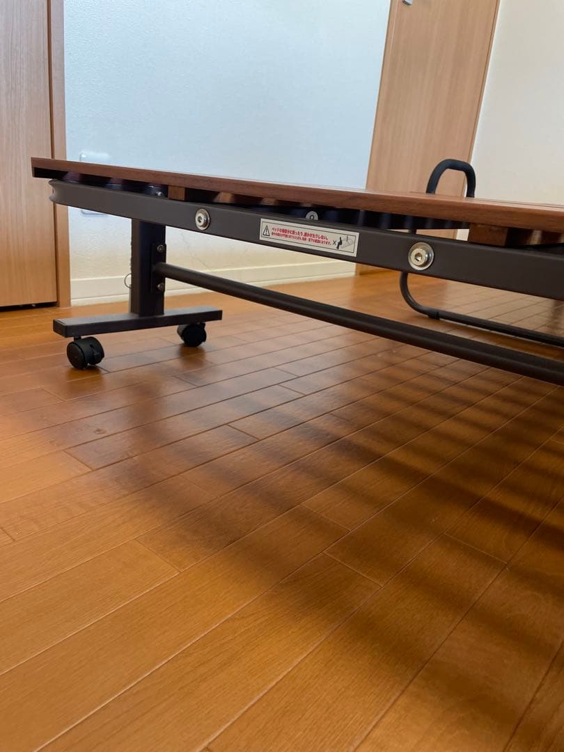 1/17まで　折りたたみ式シングルベッド ブラウン