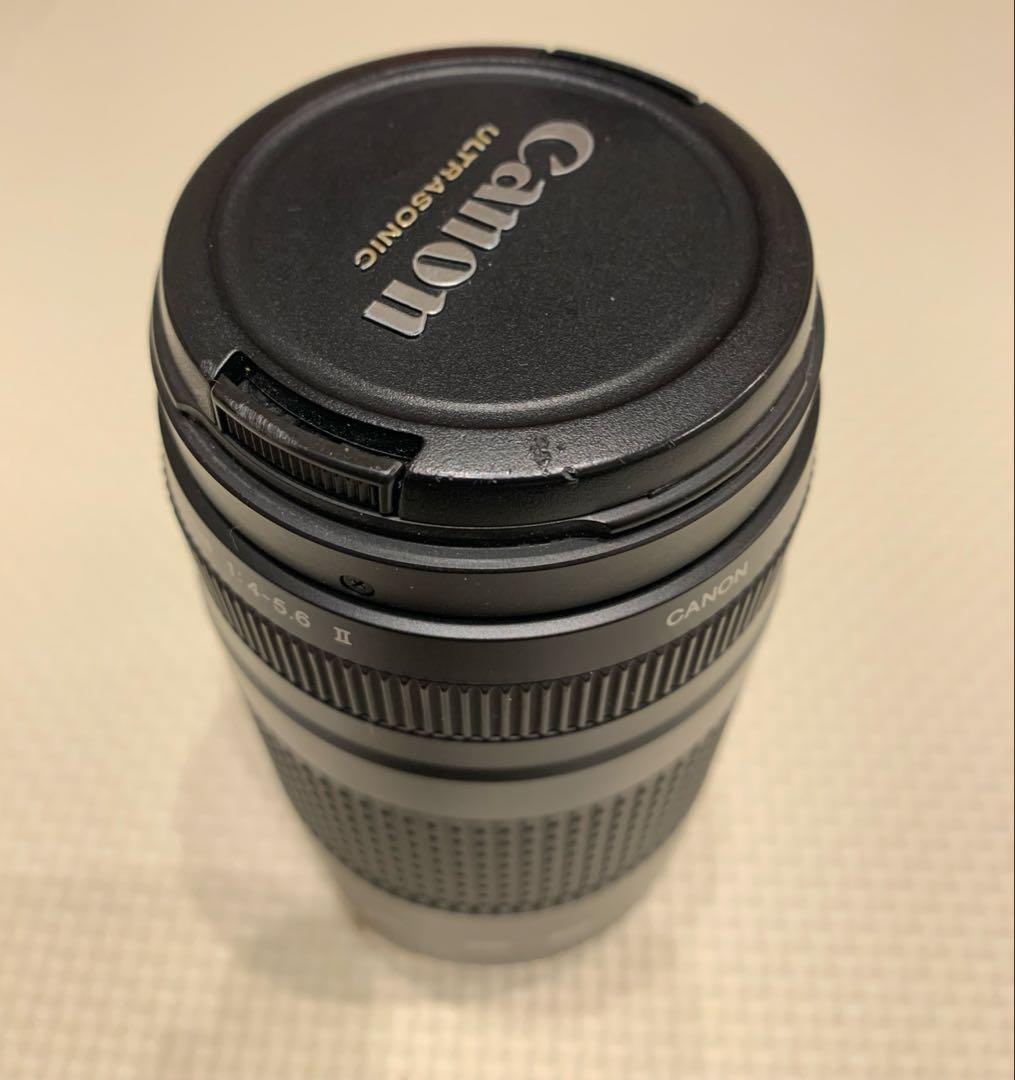 Canon EF 75-300mm F4-5.6 II フード付望遠