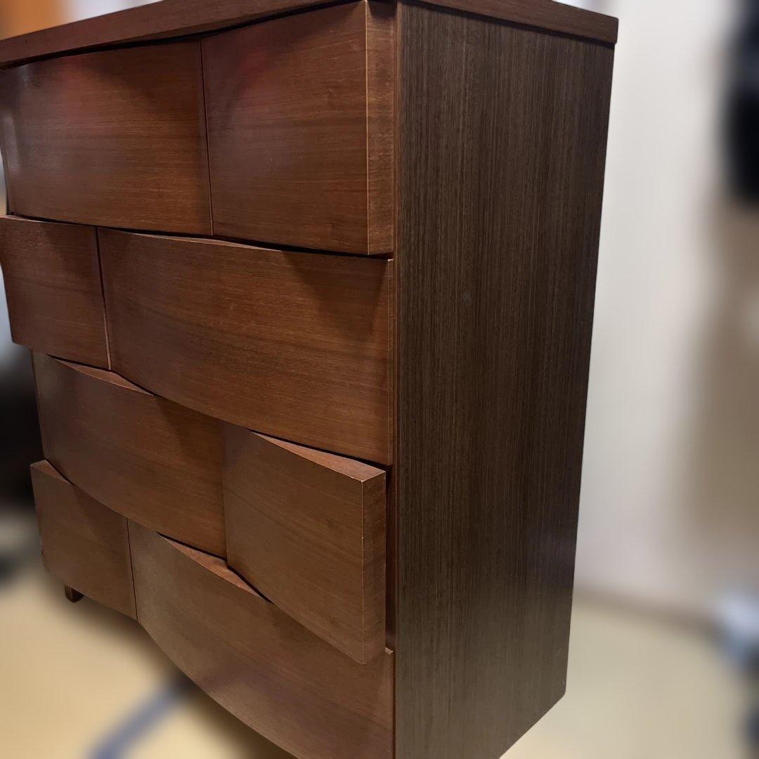 た*様 佐藤工芸 ウォールナット デュオ チェスト　W89cm