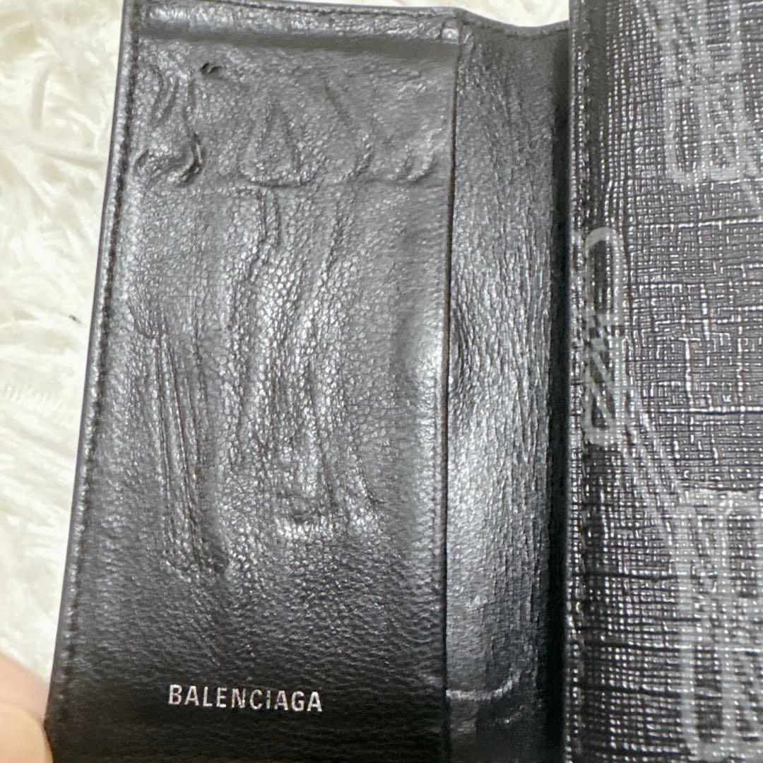 【希少】バレンシアガ 6連キーケース BBモノグラム シグネチャー コーテッド