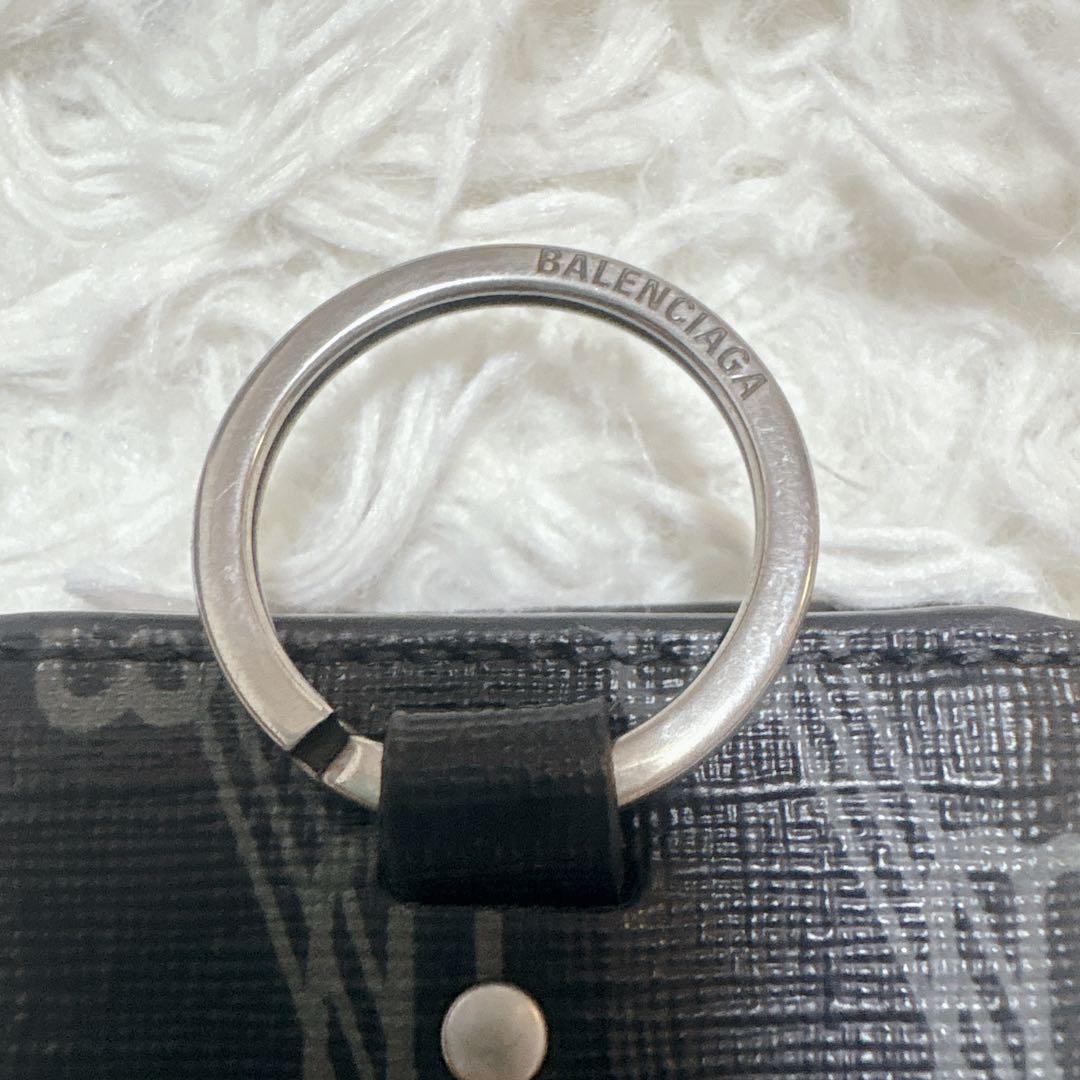 【希少】バレンシアガ 6連キーケース BBモノグラム シグネチャー コーテッド